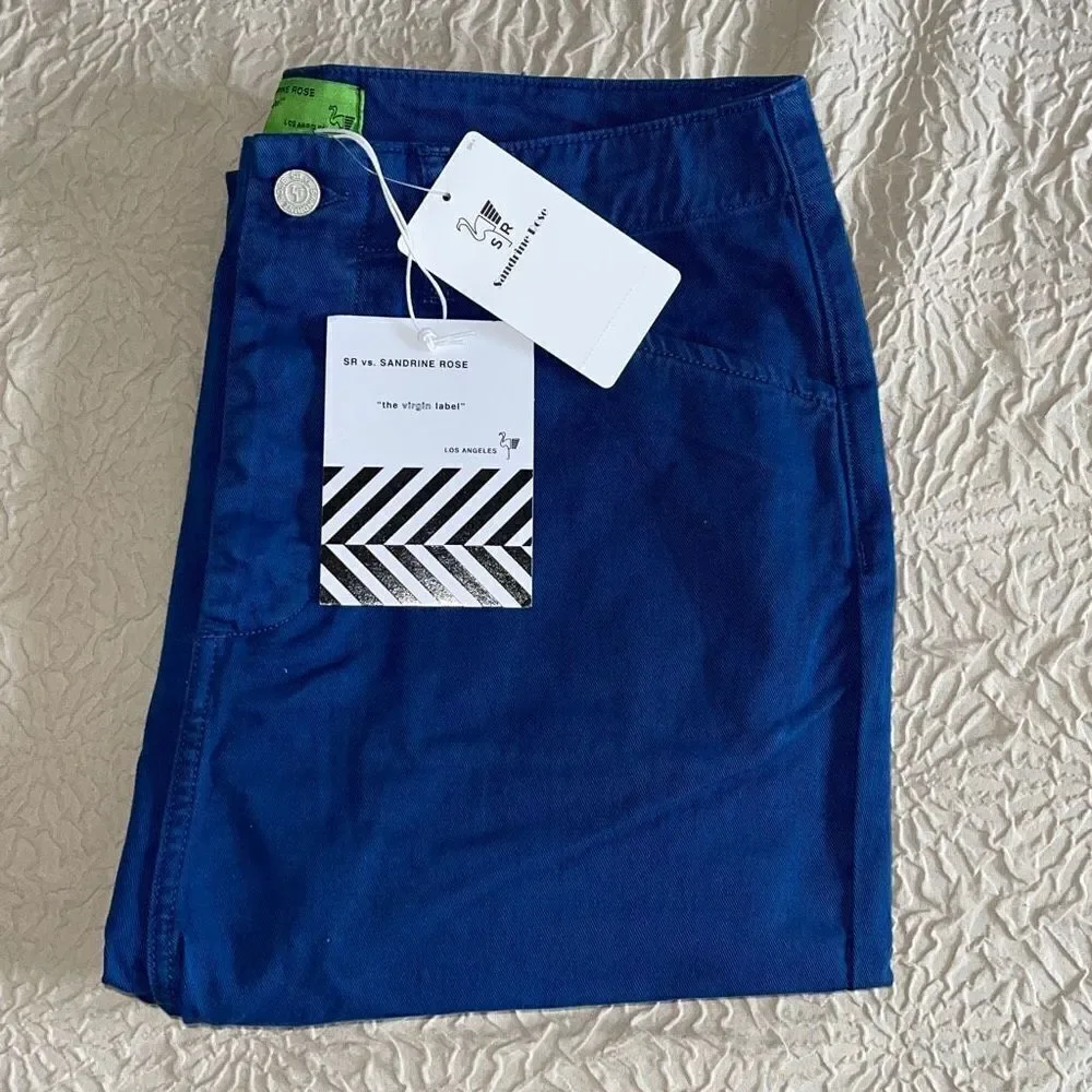 Anthropologie Sandrine Rose Womens Capri Jeans Cotton The Virgin Label‎ Blue 24